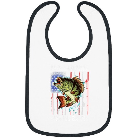 Fishing Professional Master Baiter America Flag Fishing Rod Fisher Bibs