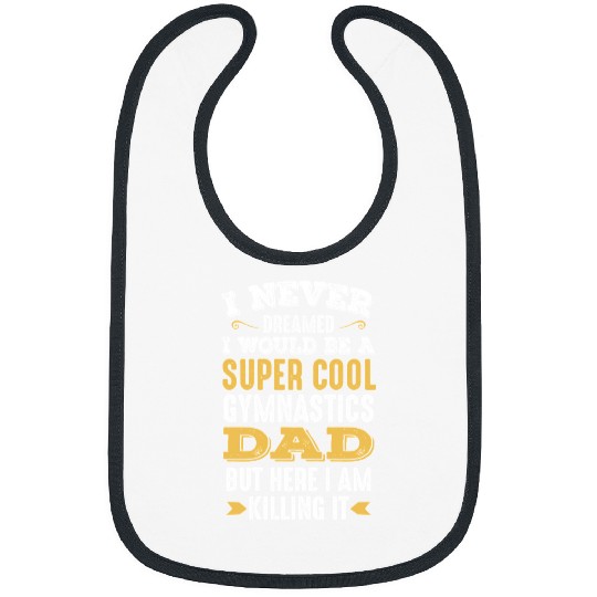 Gym Training Super Cool Gymnastics Dad Funny Gymnast109 Bodybuilding Bibs