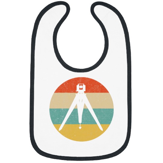 Land Surveying Land Surveying Analyst Retro Land Surveyor Bibs