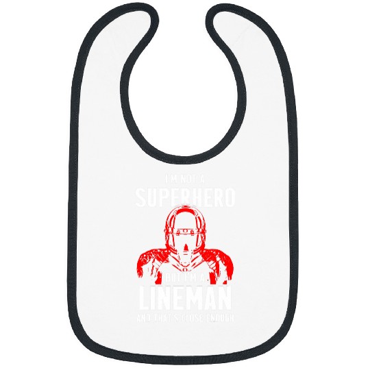Football Lineman Hero Offensive Defensive Player 1 Bibs