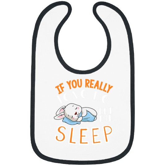 Rabbits Cute Sleeping Bunny Graphic Women Men Kids Rabbit Lover 2 Bibs
