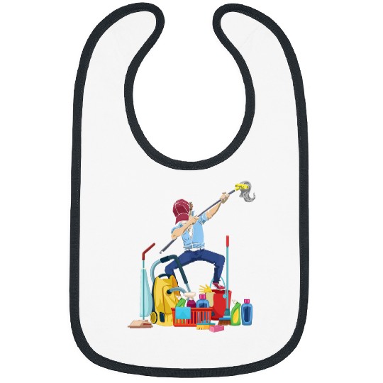 Dabbings Janitor Custodian Housekeeper Housekeeping Cleaner Bibs