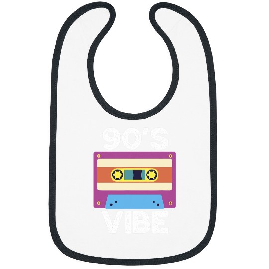 90s Vibe 1990s Music Nineties Cassette Tape Bibs