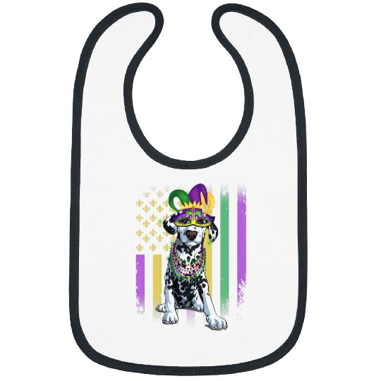 Dalmatian Mardi Gras Dog carnivals Dalmatian Jester Pet Puppy Lover Dalmatians Dog Bibs