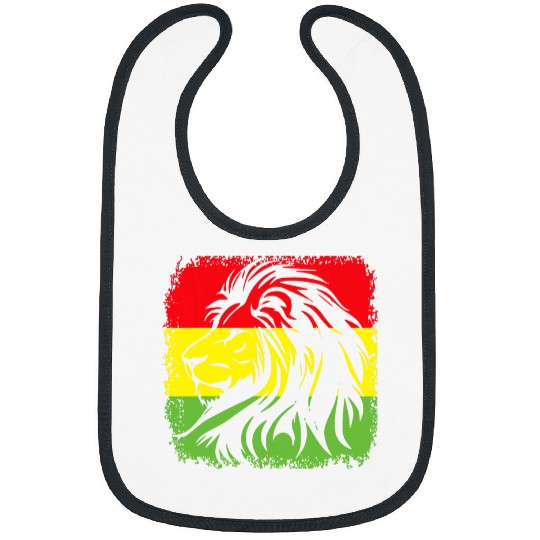 African American Lion Juneteenth Black History Month Mens Bibs
