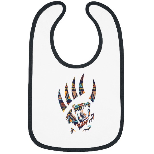 Funny Bear Claw Native American Bear Claw Cute Bears Bibs