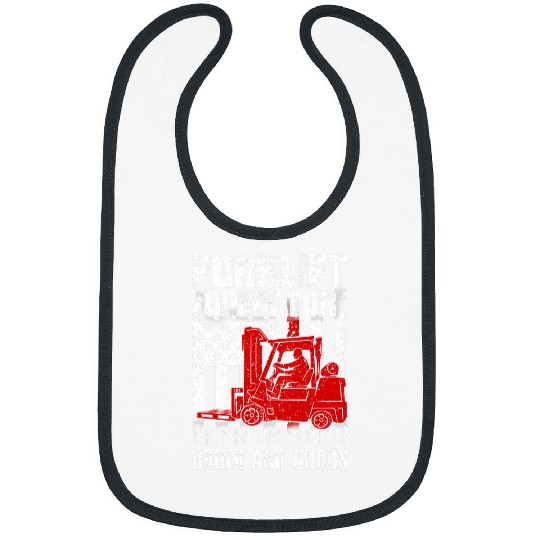 Forklift Operator The Thin Line American Flag Bibs