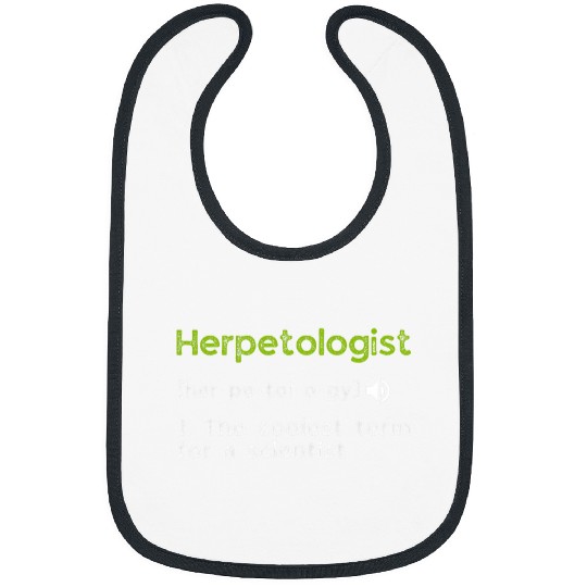 Herpetologist Definition Science Teacher Back To School Bibs