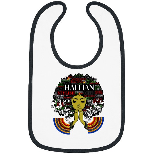 Classy Womens African Head Wrap Black Pride Haitian Haiti Bibs