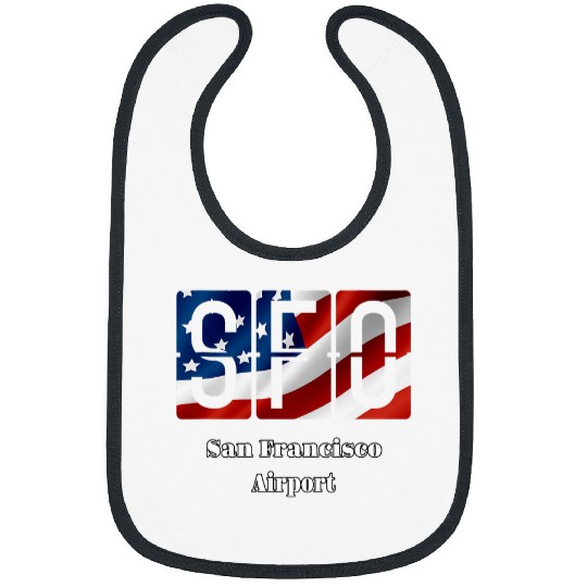 San Francisco Airport Code Airplane Pilot Bibs