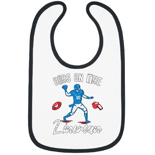 American Football Dibs on the Lineman 4 Bibs