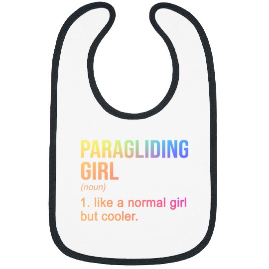 Skydiving Gift Womens Paragliding Girl Like A Normal Girl But Cooler Paraglider 9 Bibs
