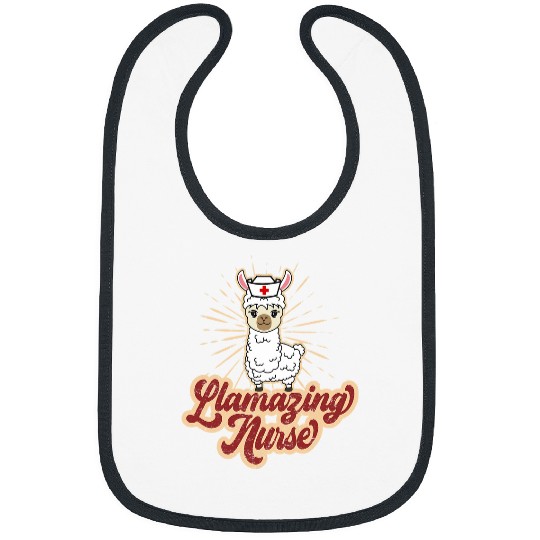 Nursing Llamazing nurses Cute Animal For Men Women Funny Llama Bibs