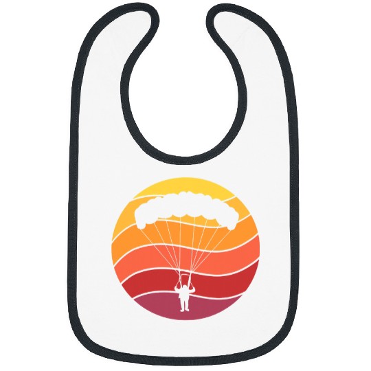 Skydiving Gift Paragliding Retro Skydiving Parachuting Skydive Parachutist Bibs