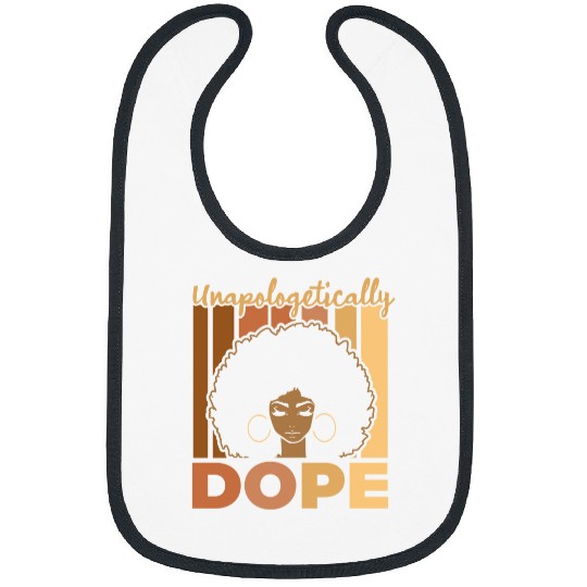 Unapologetically Dope Black History Month African American Long Sleeve Bibs