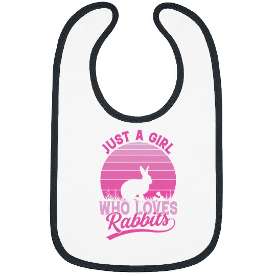 Rabbits just girl who loves rabbits for lovers bunnies bunny rabbit 99 Bibs