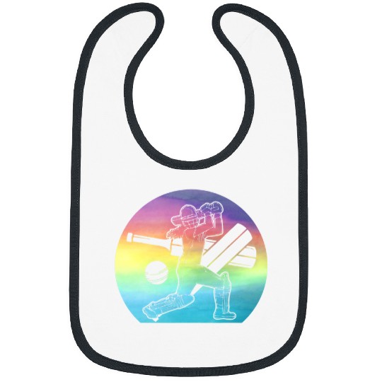 Cricket Fan Womens Tie Dye Cricket Player Sport Lover Bibs