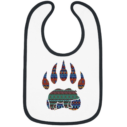 Funny Bear Claw Native American Bear Claw 3 Cute Bears Bibs