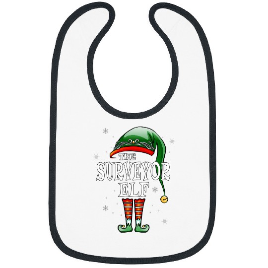 Matching Family Funny The Surveyor Elf Christmas Bibs