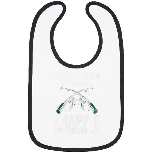 Fishing Mens Crappie Fish Fisherman Just A Men Who Loves Crappie Fishing Fisher Bibs