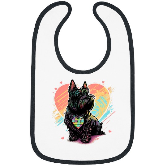 Dog Scottish Terrier Scottie Dog Scottish Terrier Item Valentines Day Owner Bibs
