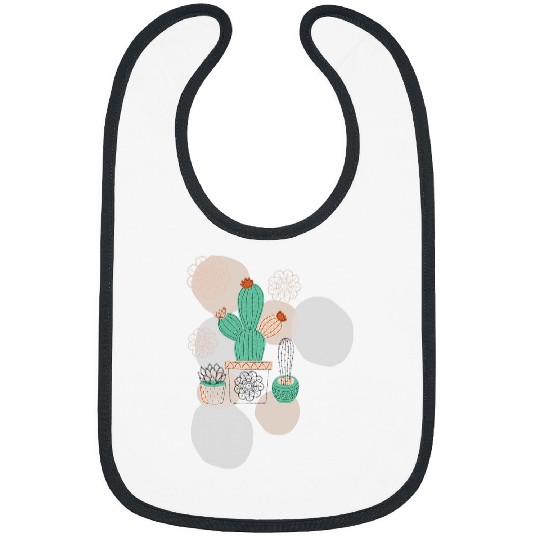 Cactus Succulent Plant frees Hug Yoga Mandala Pot Gardening Bibs