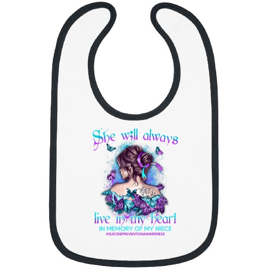 In Memory Of My Niece suicides Prevention Awareness Bibs