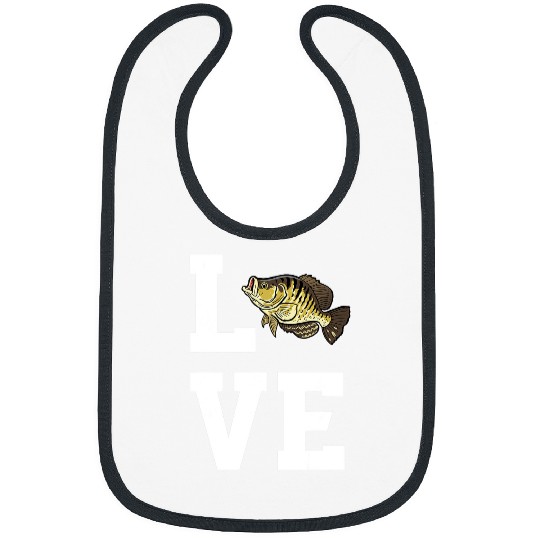 Fishing Love Crappie Fishing Outfit Freshwater Pan Fish Fisher Bibs