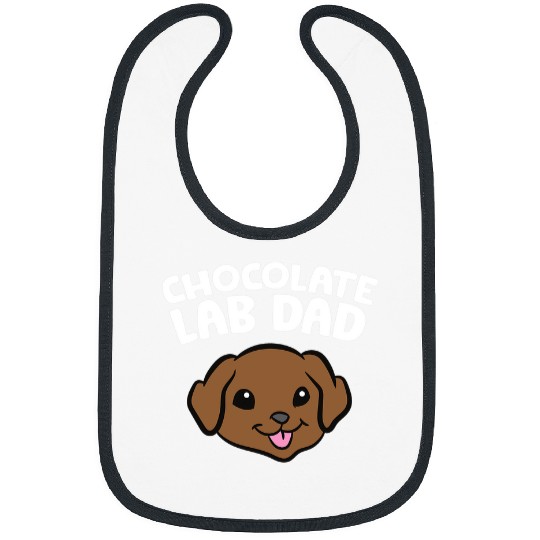 Labrador Lab Dog Chocolate Lab Dad Labrador Retriever Bibs