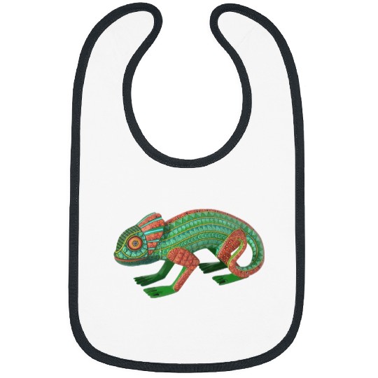 Chameleon Retro vintages Painting Artwork Climbing Hiking Tee Bibs