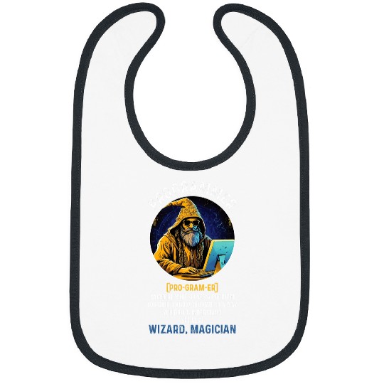 Funny Programmer Definition Coding Information Technology Bibs