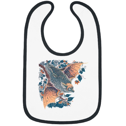 Surrealism Japanese Painting Bat 3 Bibs