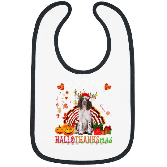 English Springer Spaniel Halloween Thanksgiving Christmas Bibs
