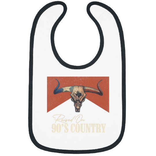 Skeletons Skulls Raised On 90s Country Music vintages Bull Skull Western Life Skull Bibs