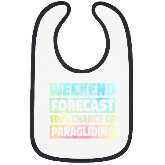 Skydiving Gift Weekend Forecast 100 Chance Of Paragliding Parachute Sport 9 Bibs