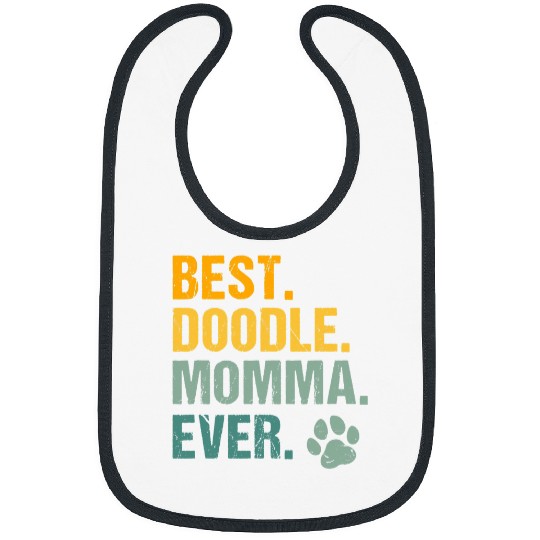 Goldendoodle bests Doodle Momma Ever Retro Goldendoodle Lover Mothers Day Doodle Dog Bibs