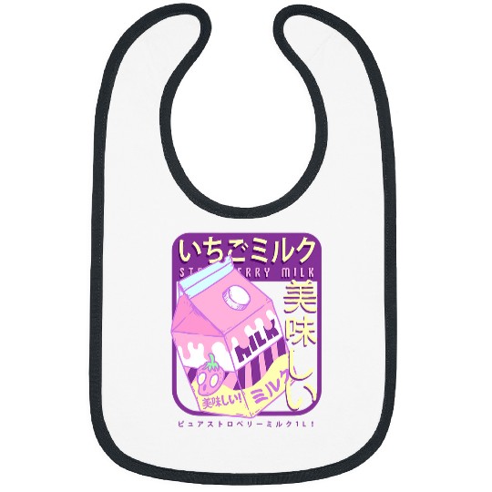 Strawberry Milk Shake Japanese Anime Otaku Strawberry Lover 514 Bibs