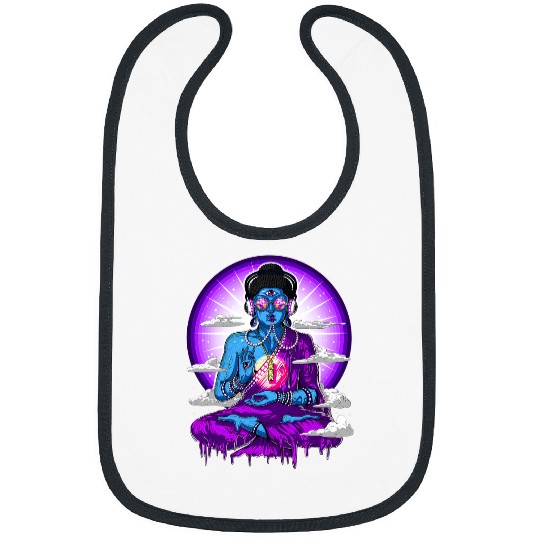 Namaste Yoga psychedelics Buddha Zen Yoga Meditation Psytrance Festival Meditation Bibs