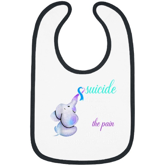 Elephant suicides Ribbon suicides Prevention Awareness Bibs