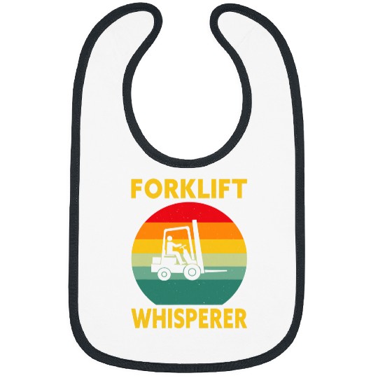 Forklift Whisperer Funny Forklift Operator Bibs