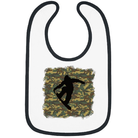 Skiing Ski Snowboard Snowboarding armys Pattern Camo Camouflage Men 1 Bibs