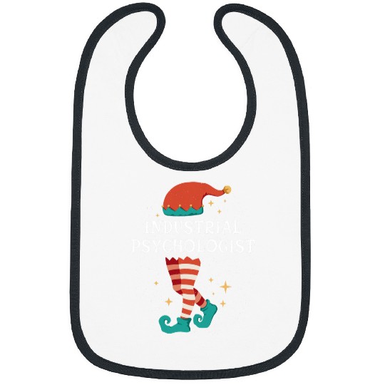 Merry Christmas Santa Gnome xmass Industrial Psychologist Bibs