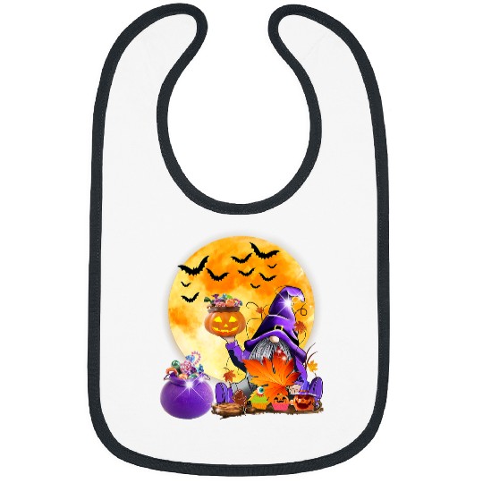 Gnome Witch Halloween Costume Pumpkin Autumn Fall Holiday 38 Bibs
