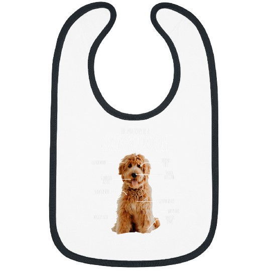 Goldendoodle Anatomy Of A Goldendoodle Dog Funny Doodle Dog Animal Doodle Dog Bibs