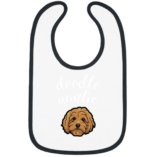 Goldendoodle Aunt Doodle Auntie Cute Dog Gift Doodle Dog Bibs
