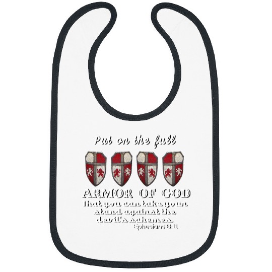 Christian Jesus Christ Shield Armor Of God 147 Bible Verse Christ Bibs