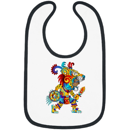 Skeletons Skulls panthers Huichol Sugar Skull Calavera Halloween Aztec Skull Bibs