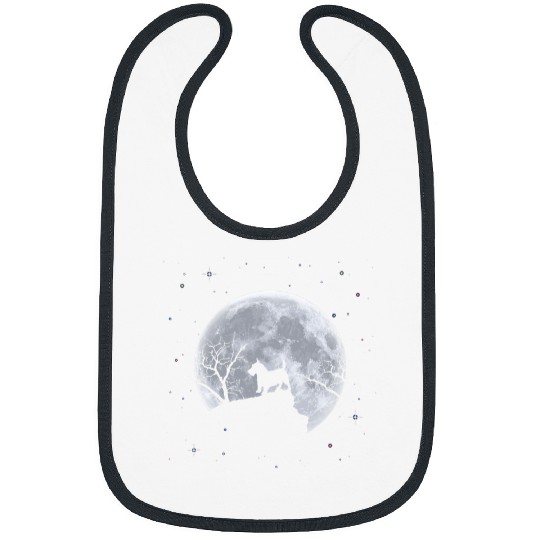 Dog Scottish Terrier Moon Scottie Dog 3 Bibs