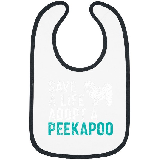 Save a Life adopt a Dog rescue Peekapoo Dog Owner Bibs