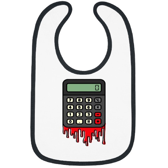 Accountant Funny Costume Halloween Outfit Math Calculator Bibs